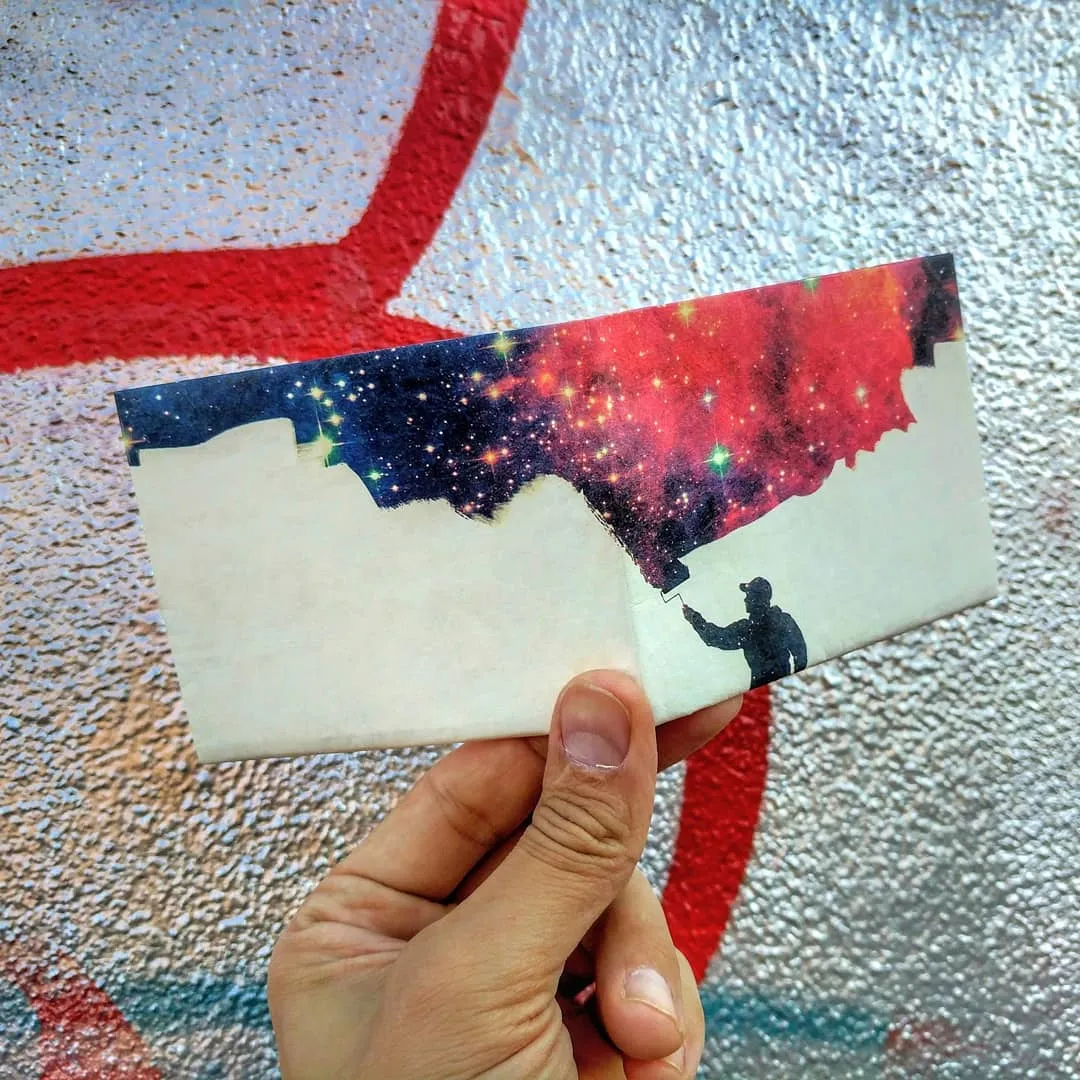 Painting the Universe Mighty Wallet - Tyvek® Wallet