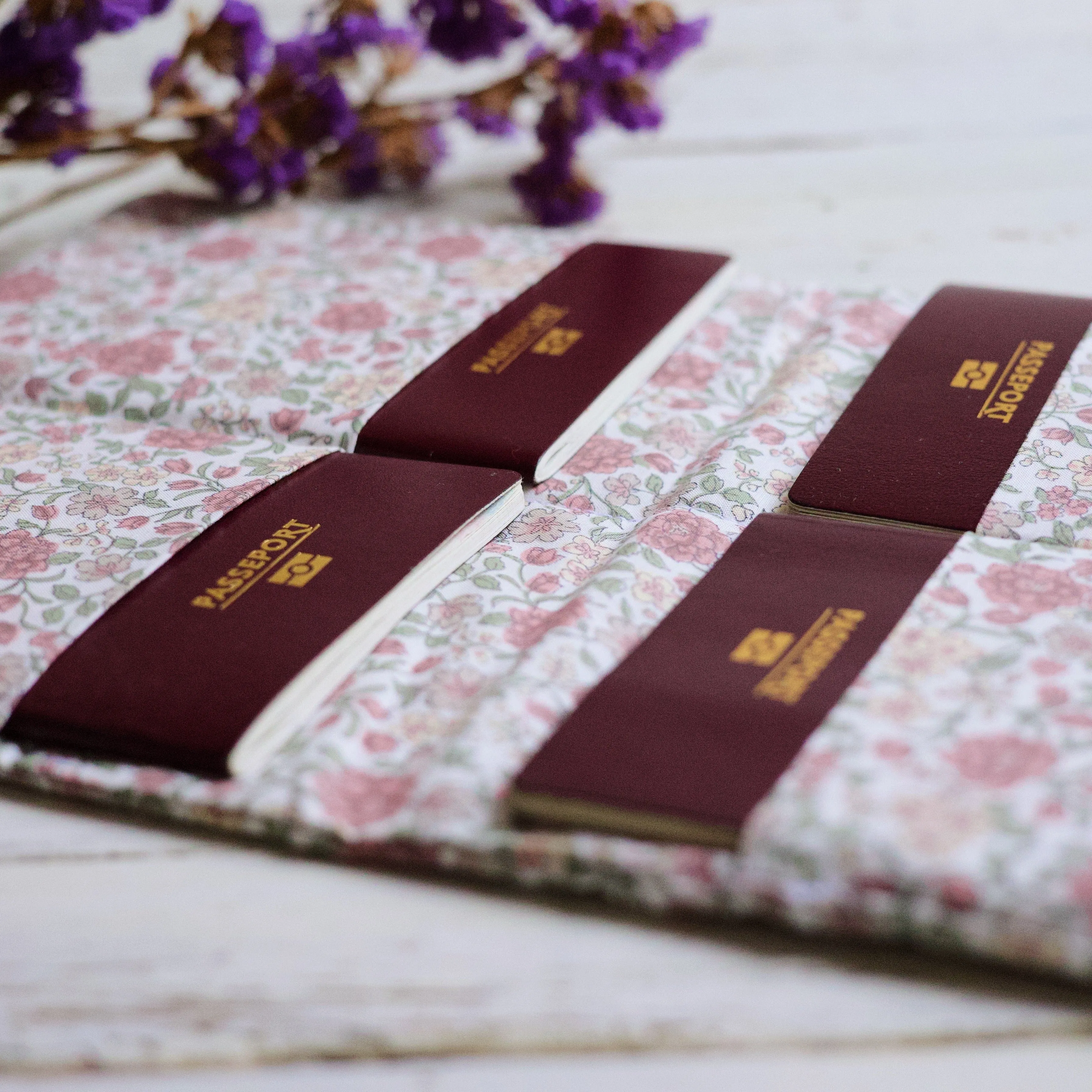 Passport holder FAMILY - Flowers