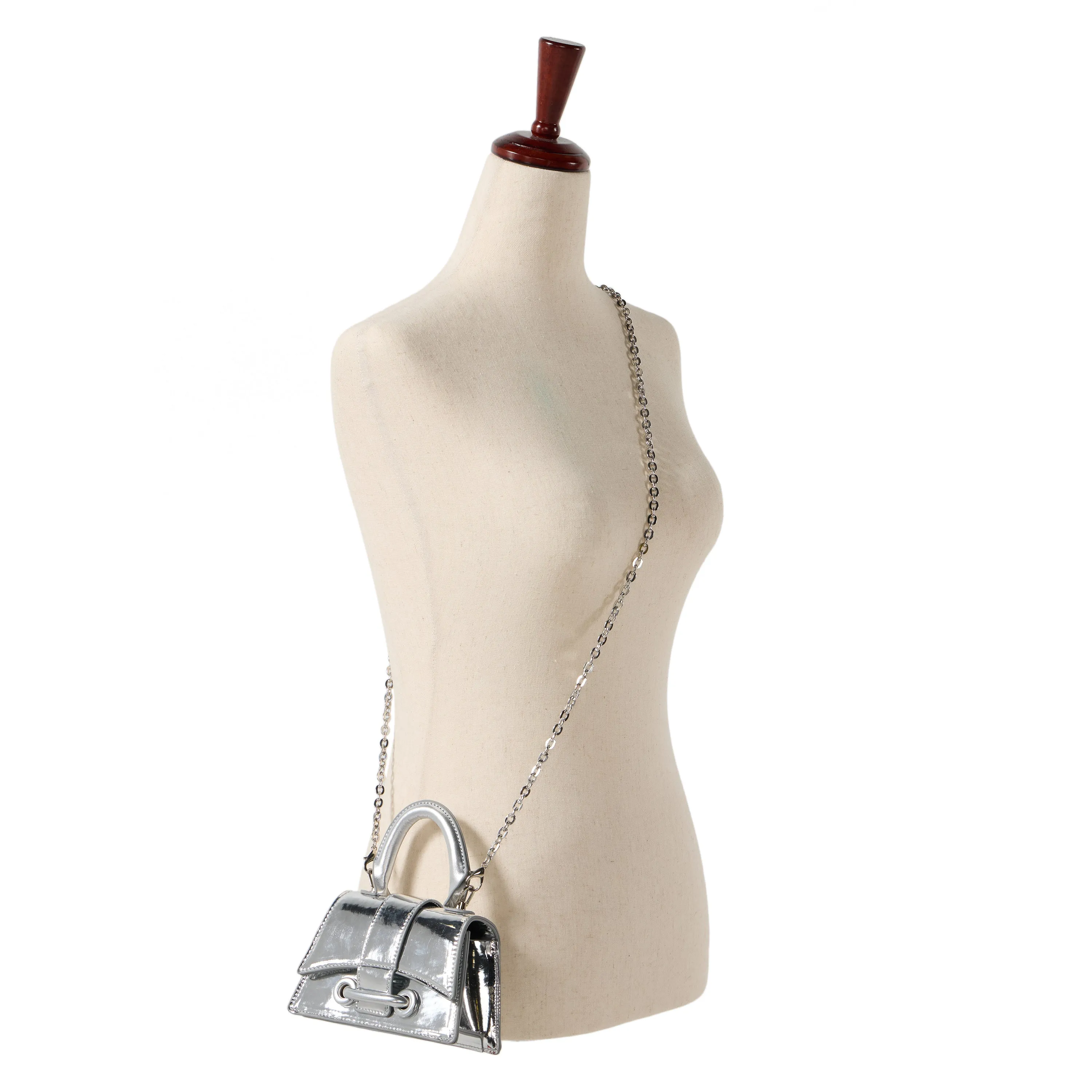 Patent Top-Handle Bag