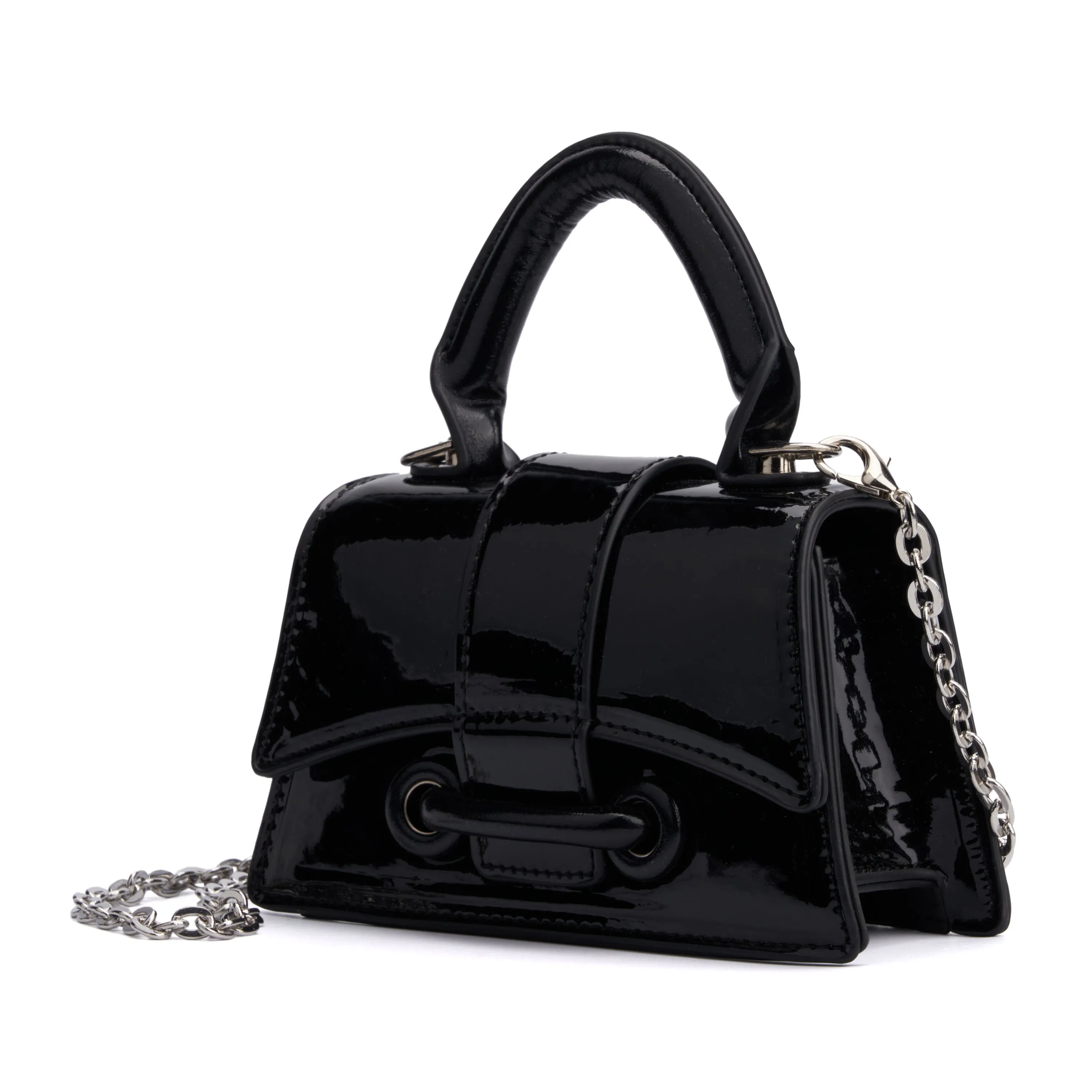 Patent Top-Handle Bag