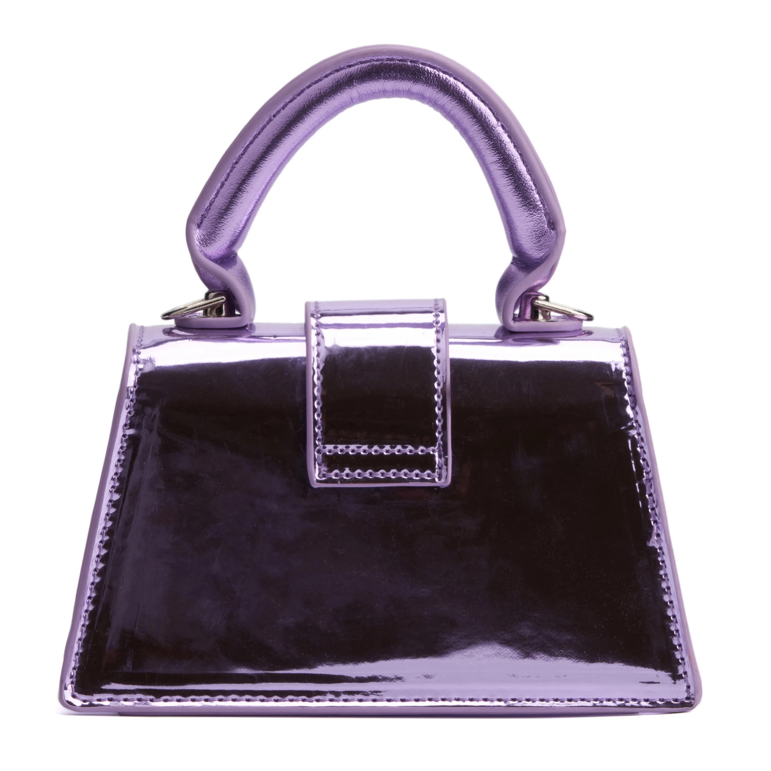 Patent Top-Handle Bag