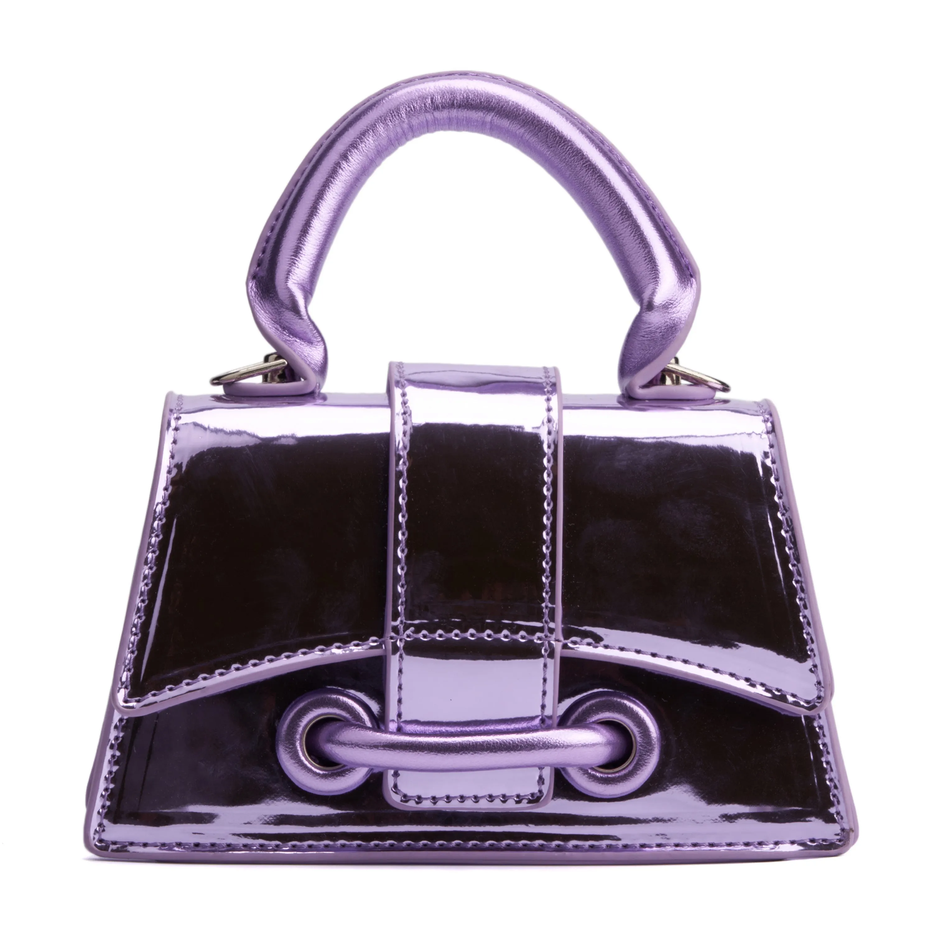 Patent Top-Handle Bag