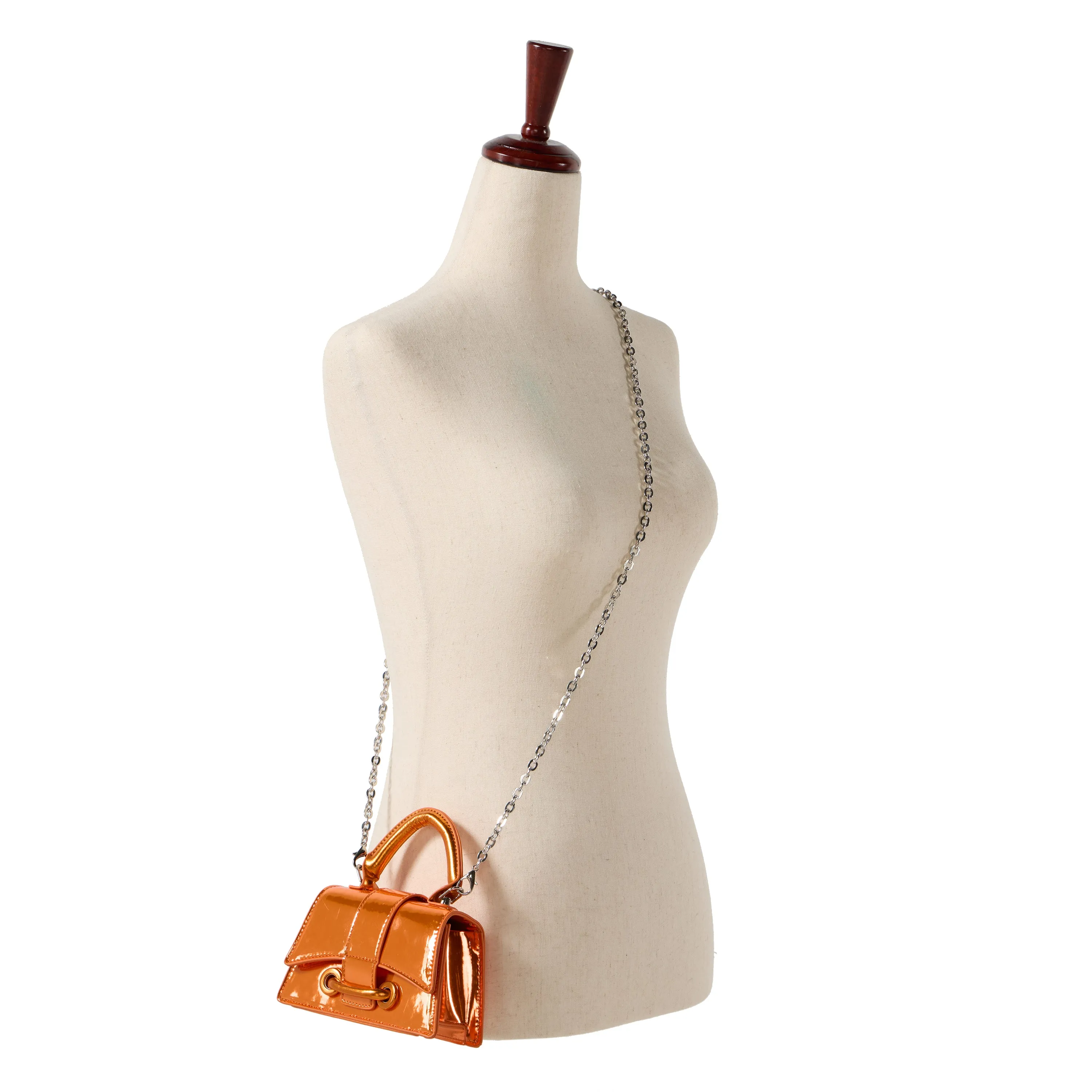 Patent Top-Handle Bag