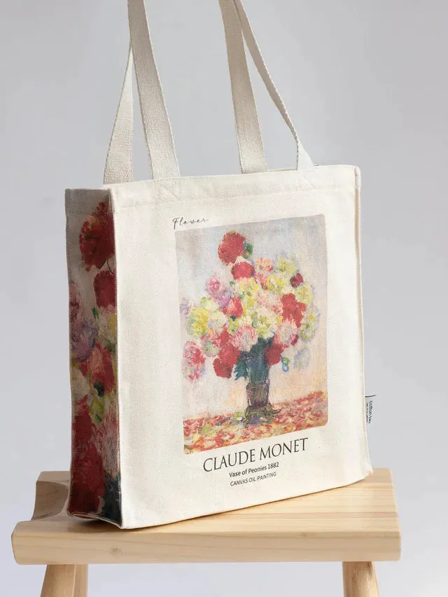 Peonies Claude Monet - Tote Bag