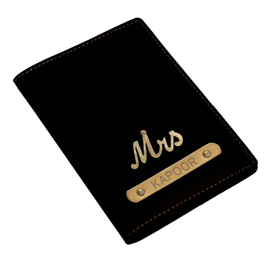 Personalized Mrs Passport Covers with Charm Customized Name for Women's