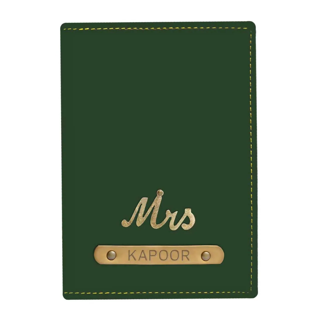 Personalized Mrs Passport Covers with Charm Customized Name for Women's