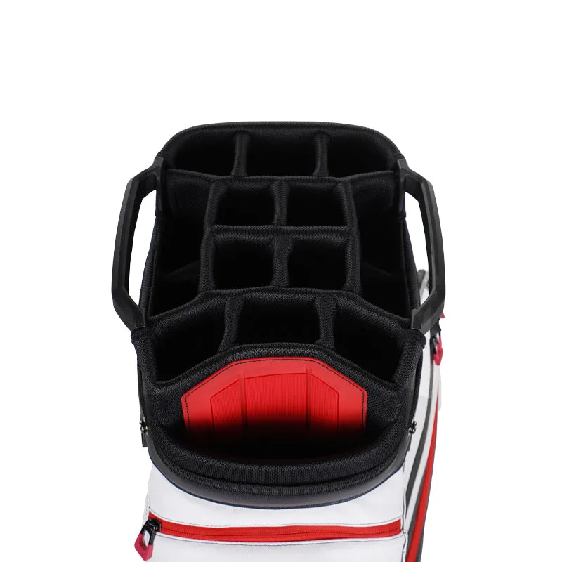 PING DLX Cart Bag (Black/White/Scarlett)