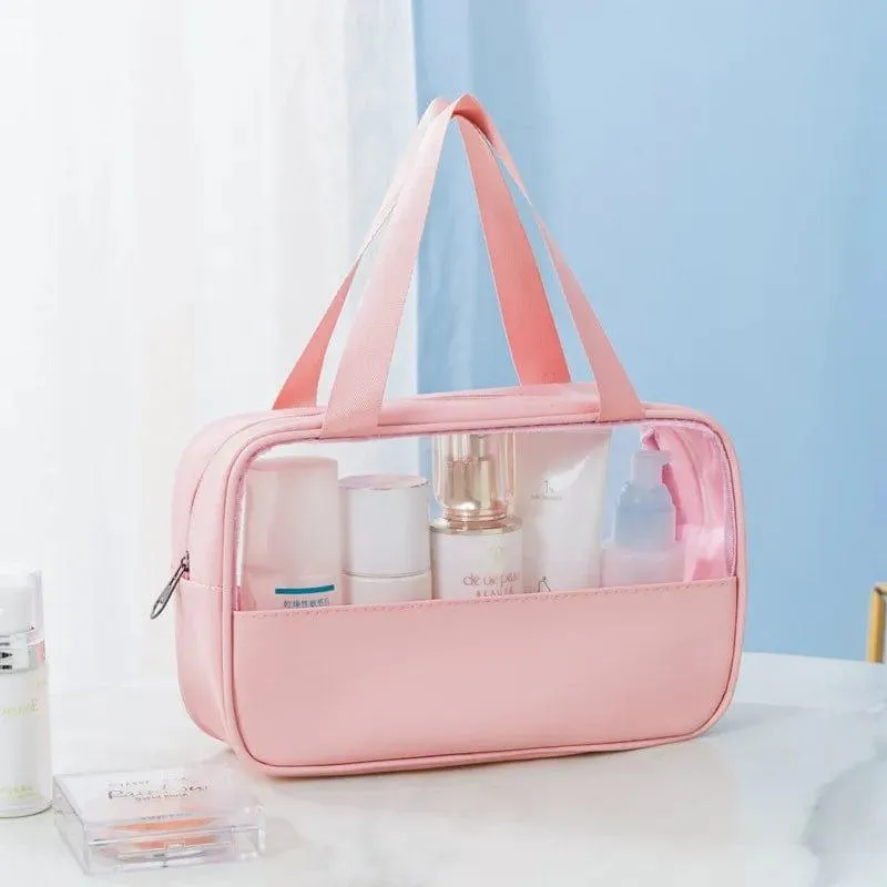 Pink Travel/Makeup/Storage bags: Full set of three sizes