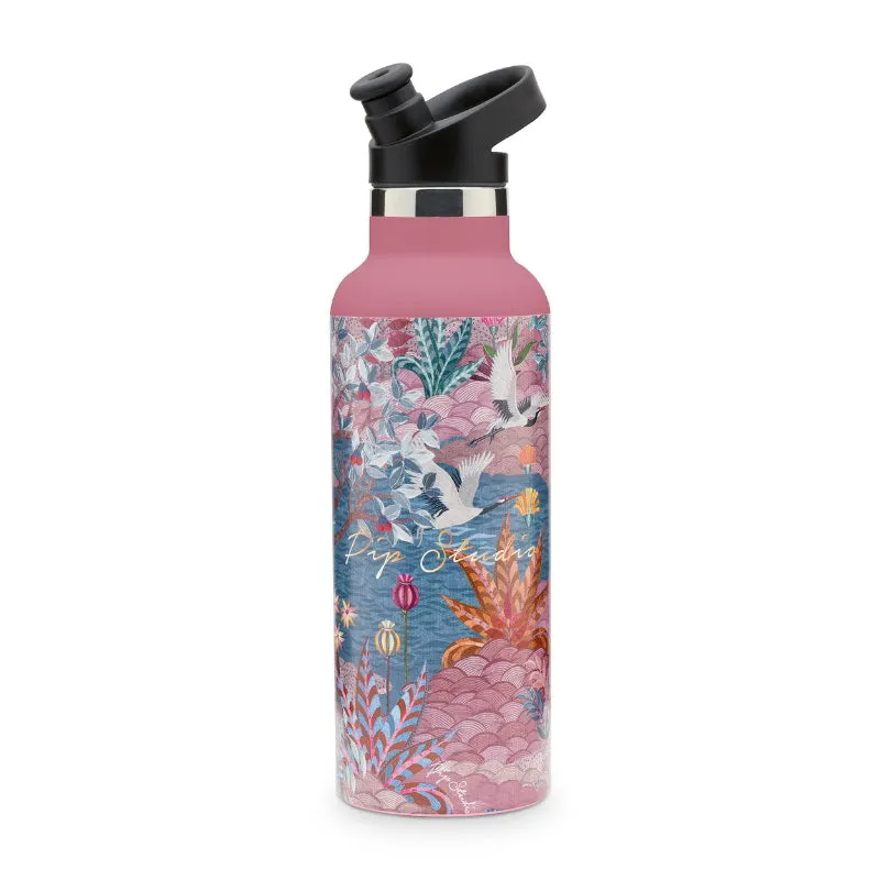 PIP Studio Angie Garden Pink Water Bottle