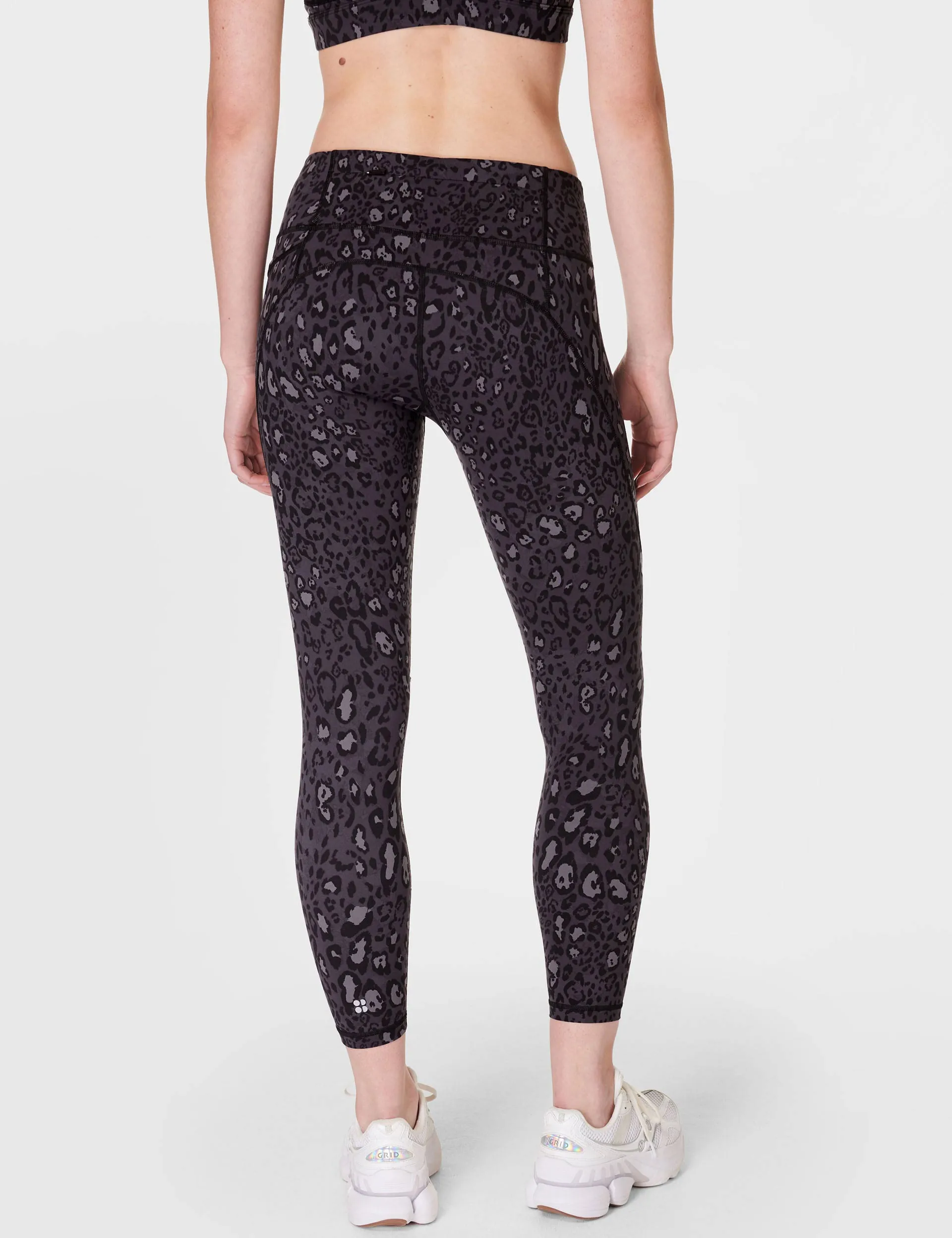 Power 7/8 Gym Leggings - Black Luxe Leopard Print