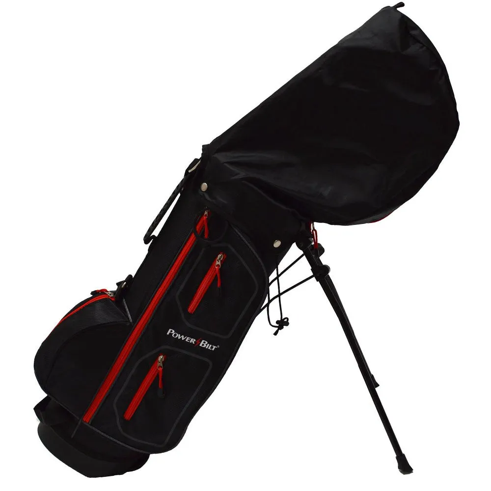 Powerbilt TPX Sunday Golf Stand Bag - Black/Red