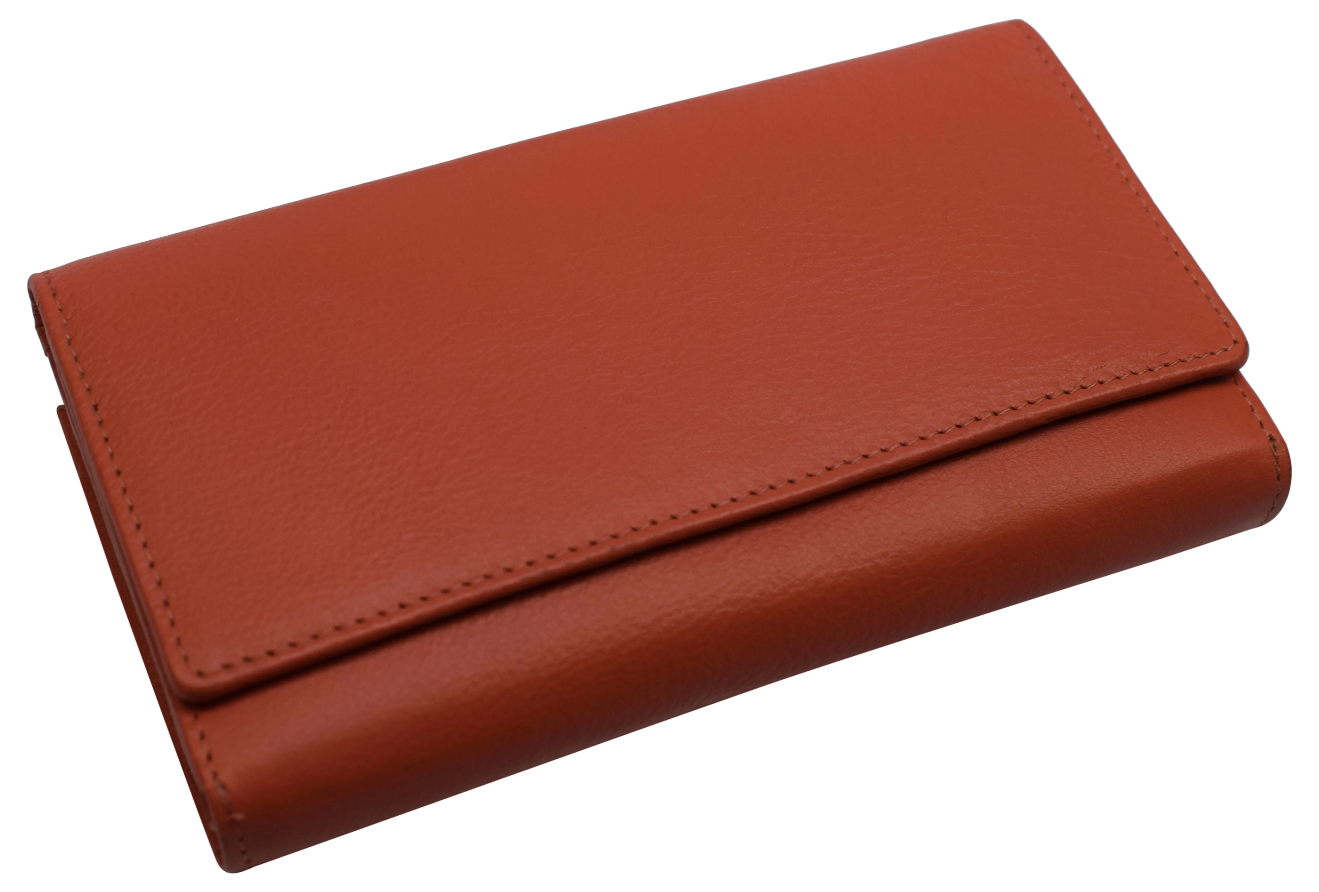 RFIDCN5575 Womens RFID Genuine Leather Wallet Clutch Zip Around Checkbook Organizer for Ladies