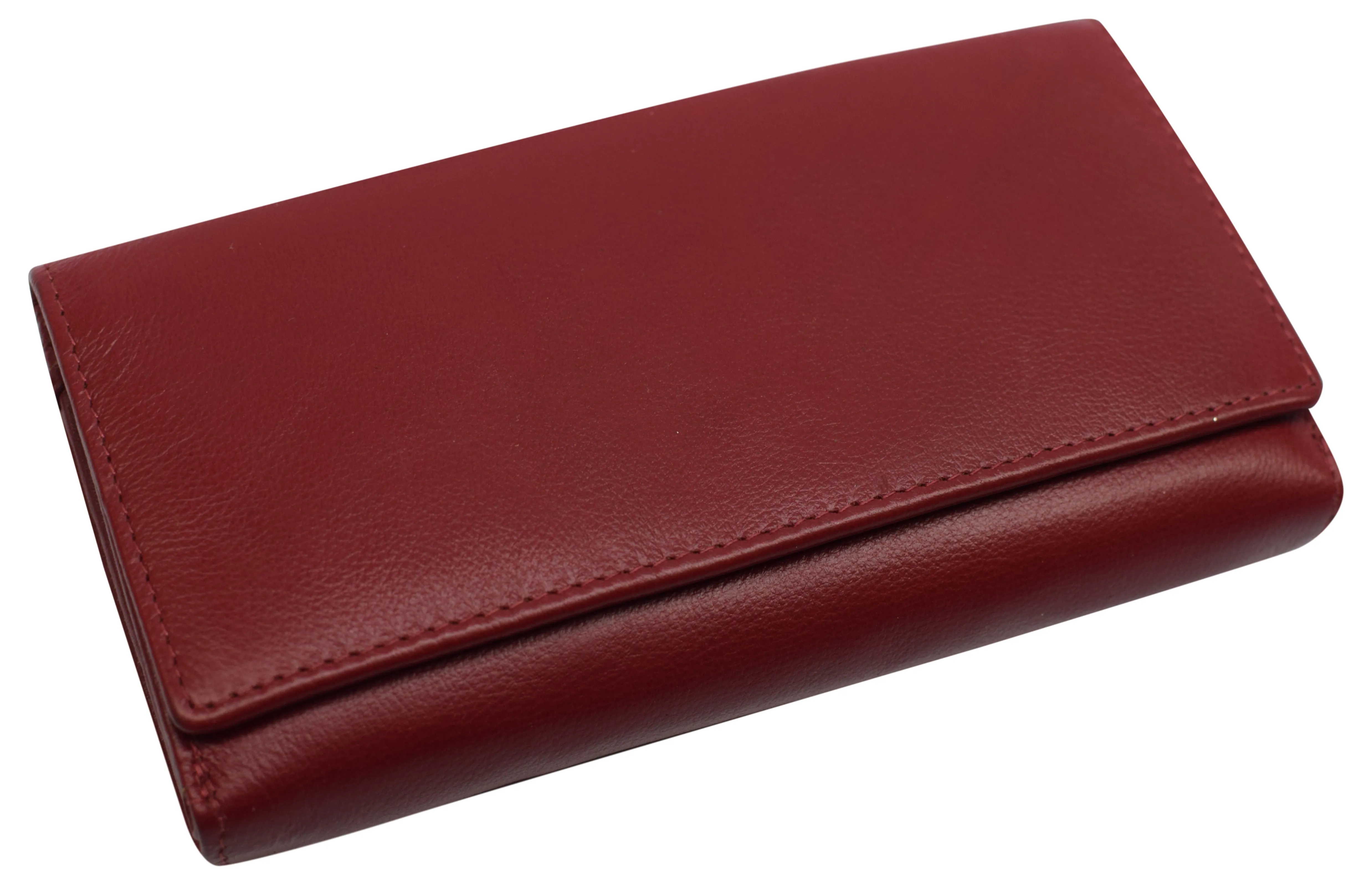 RFIDCN5575 Womens RFID Genuine Leather Wallet Clutch Zip Around Checkbook Organizer for Ladies