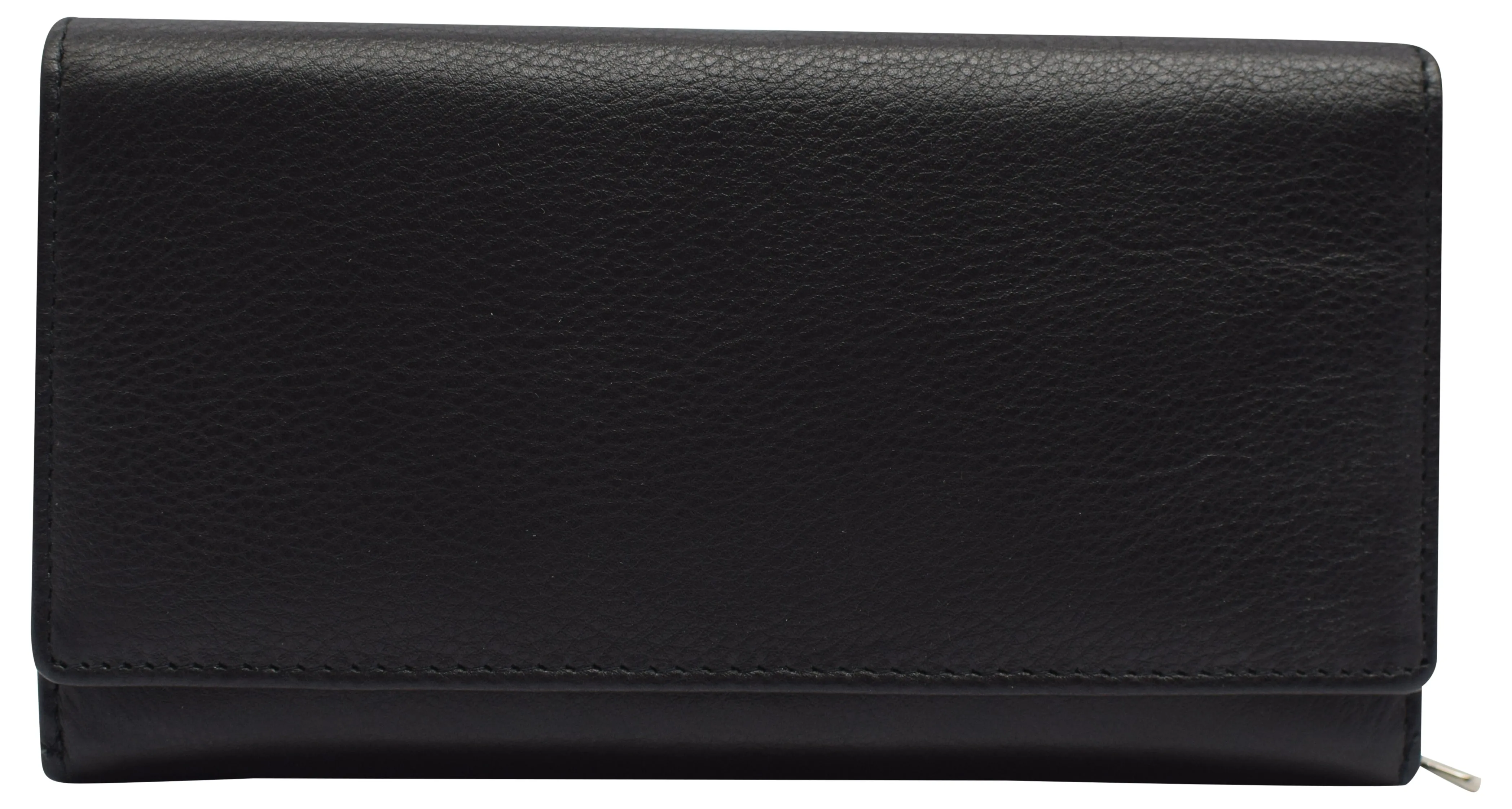 RFIDCN5575 Womens RFID Genuine Leather Wallet Clutch Zip Around Checkbook Organizer for Ladies