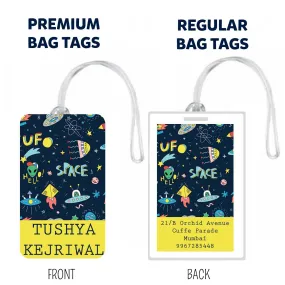 Set of 5 - Spaceship Design Bag Tags