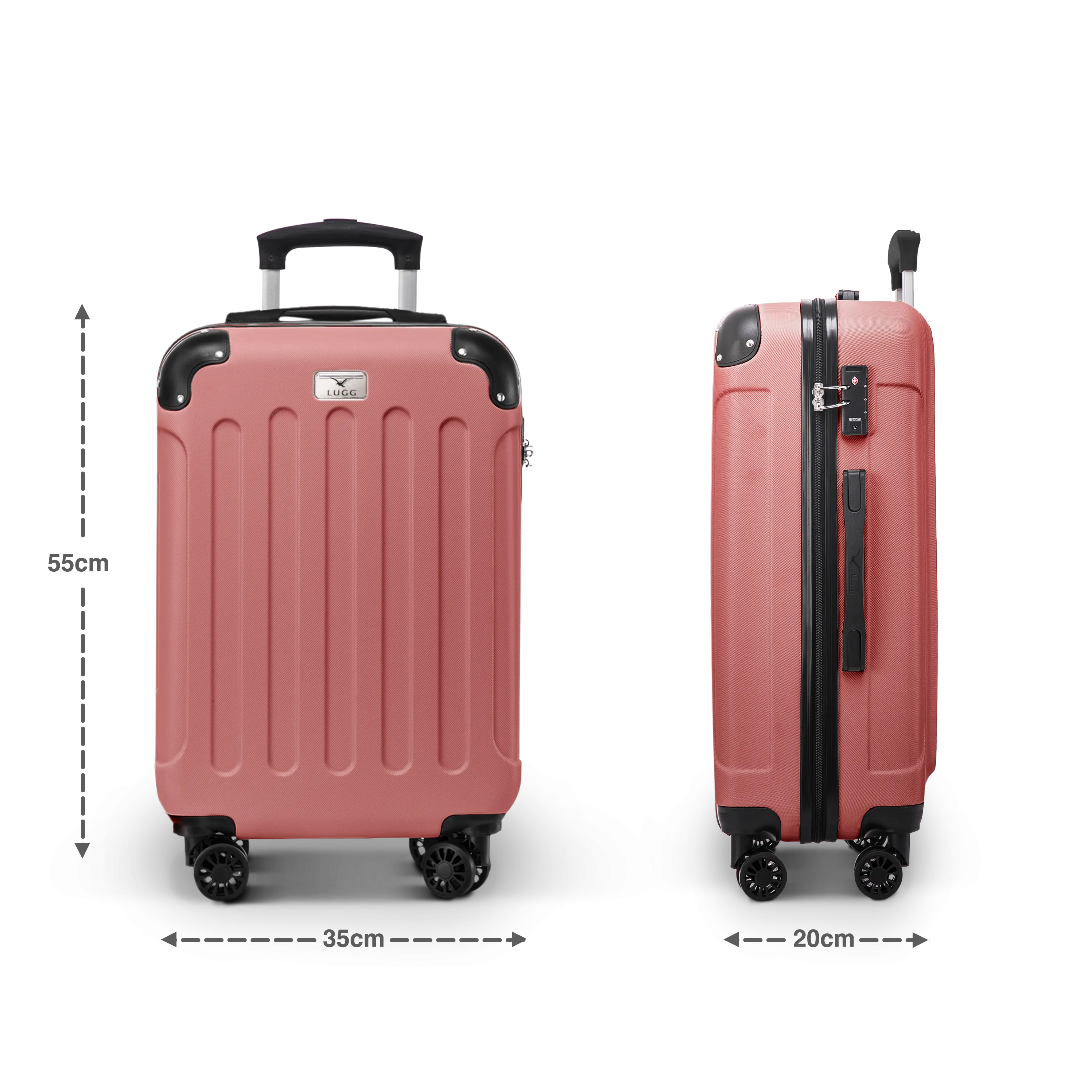 Skywander 20" Cabin Suitcase in Rose Gold