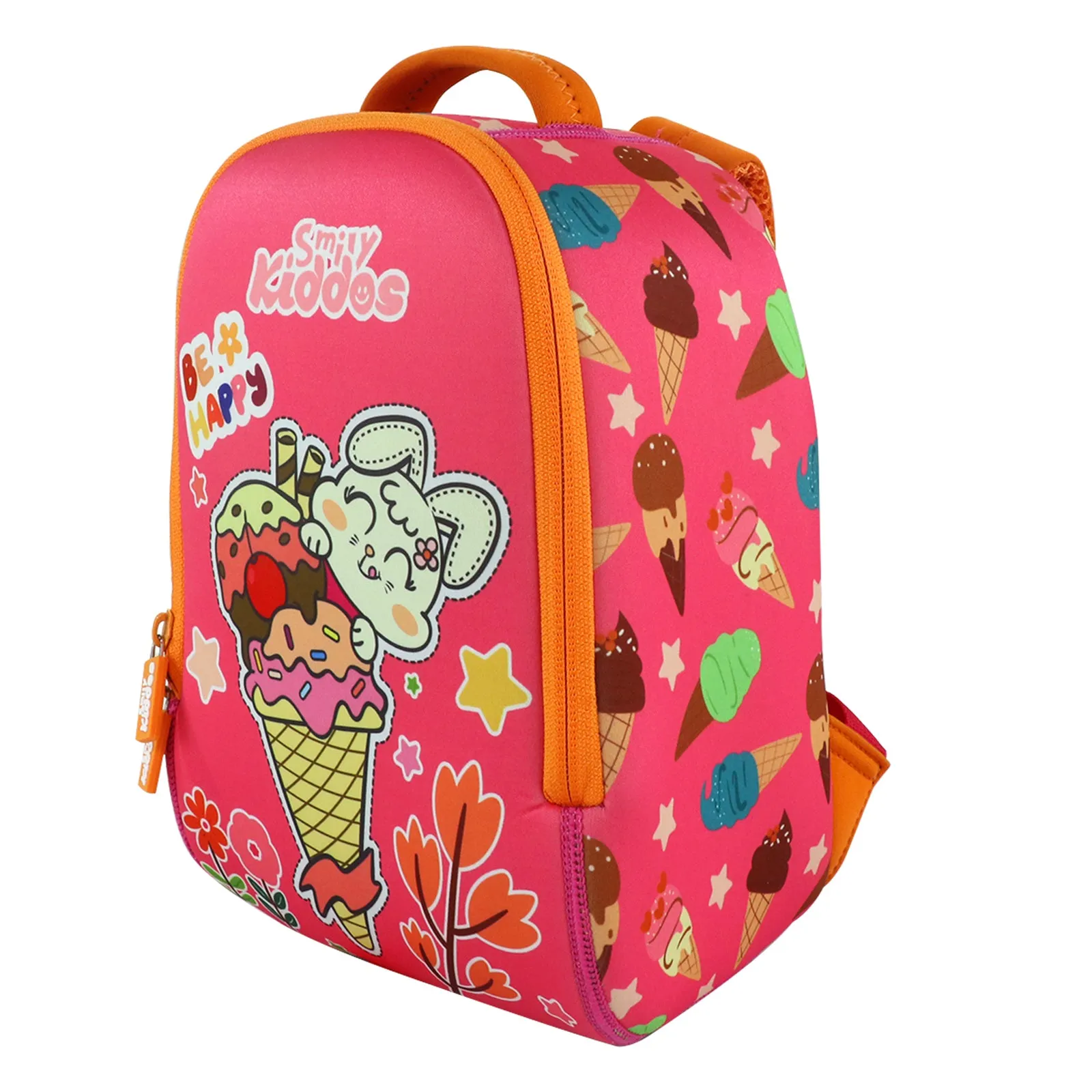 Smily Kiddos Preschool Backpack Ice Cream Theme Pink