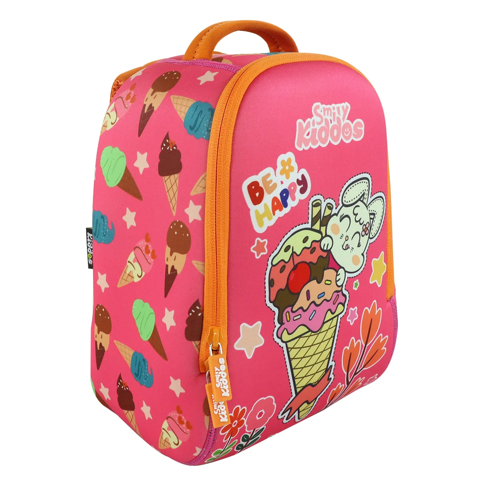 Smily Kiddos Preschool Backpack Ice Cream Theme Pink