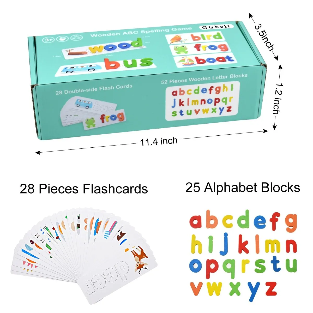 Spell Word Game Wooden Toys Early Learning Jigsaw Letter Alphabet Puzzle Preschool Educational Baby Toys for Children