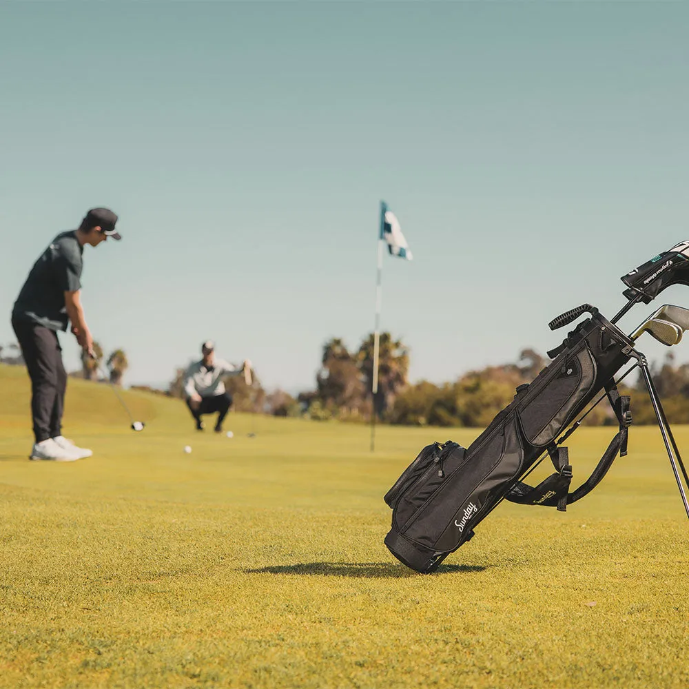 Sunday Golf Loma XL Pencil Stand Bag - Matte Black