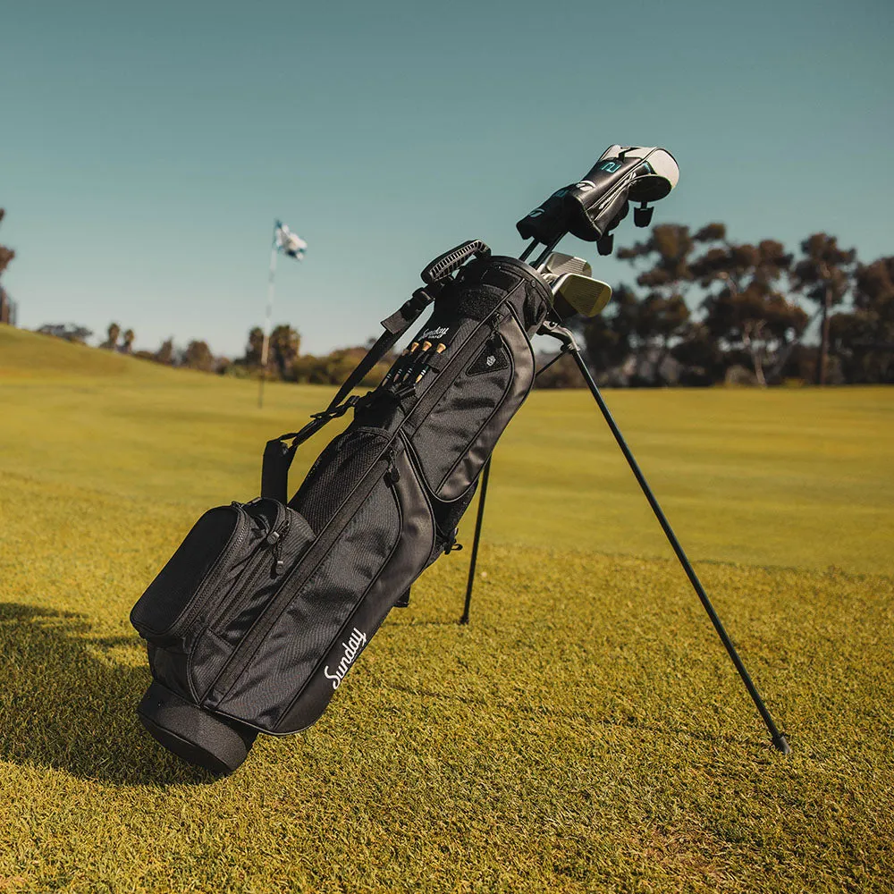 Sunday Golf Loma XL Pencil Stand Bag - Matte Black