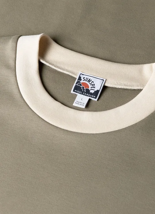 Sunspel x Nigel Cabourn Carbon Brushed T‑shirt