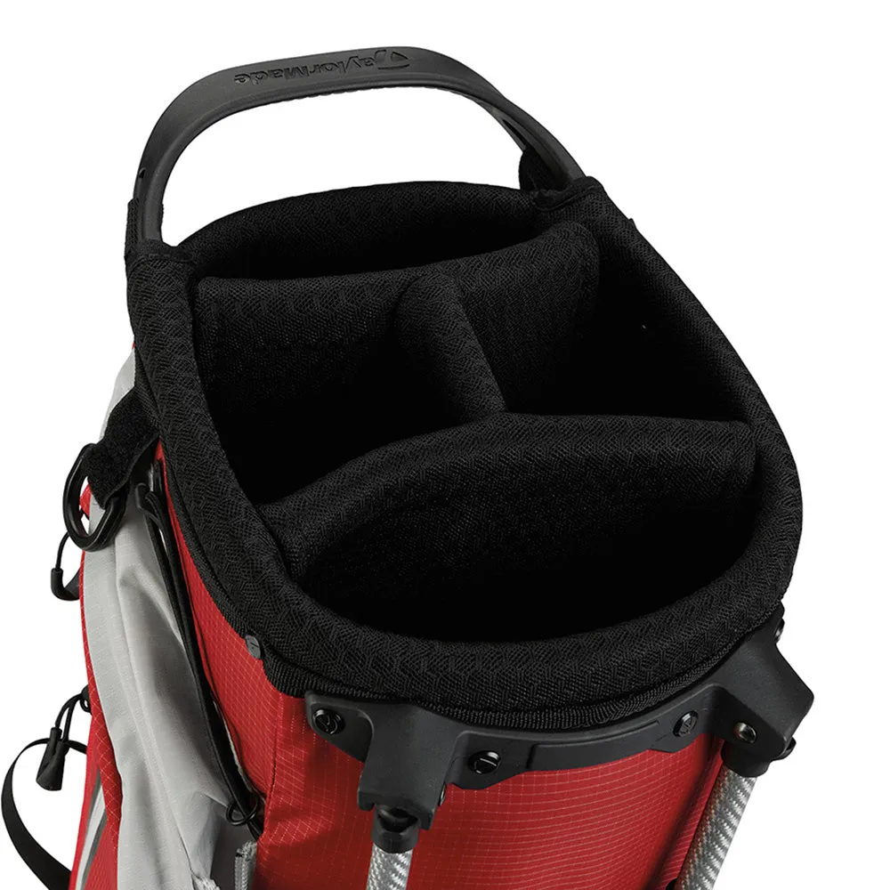 TaylorMade Flextech SuperLite Stand Bag - Silver/Red