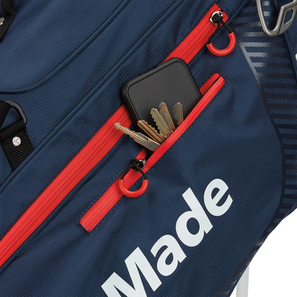 TaylorMade Pro Stand Bag - Navy/Red