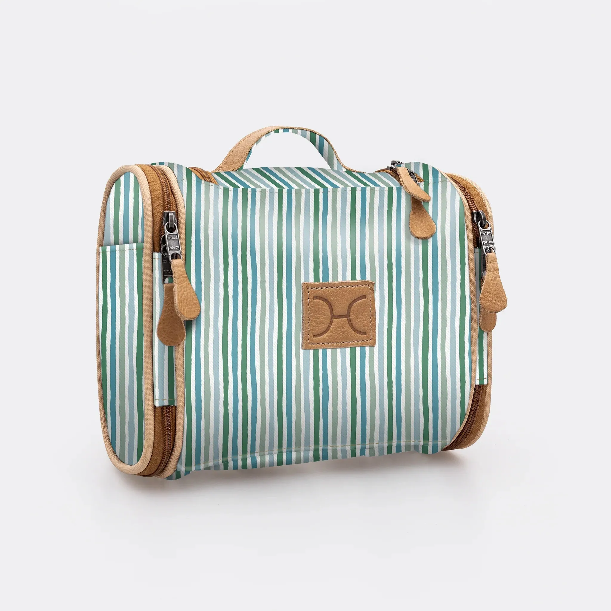 Thandana Laminated Fabric Compact Travel Vanity Bag