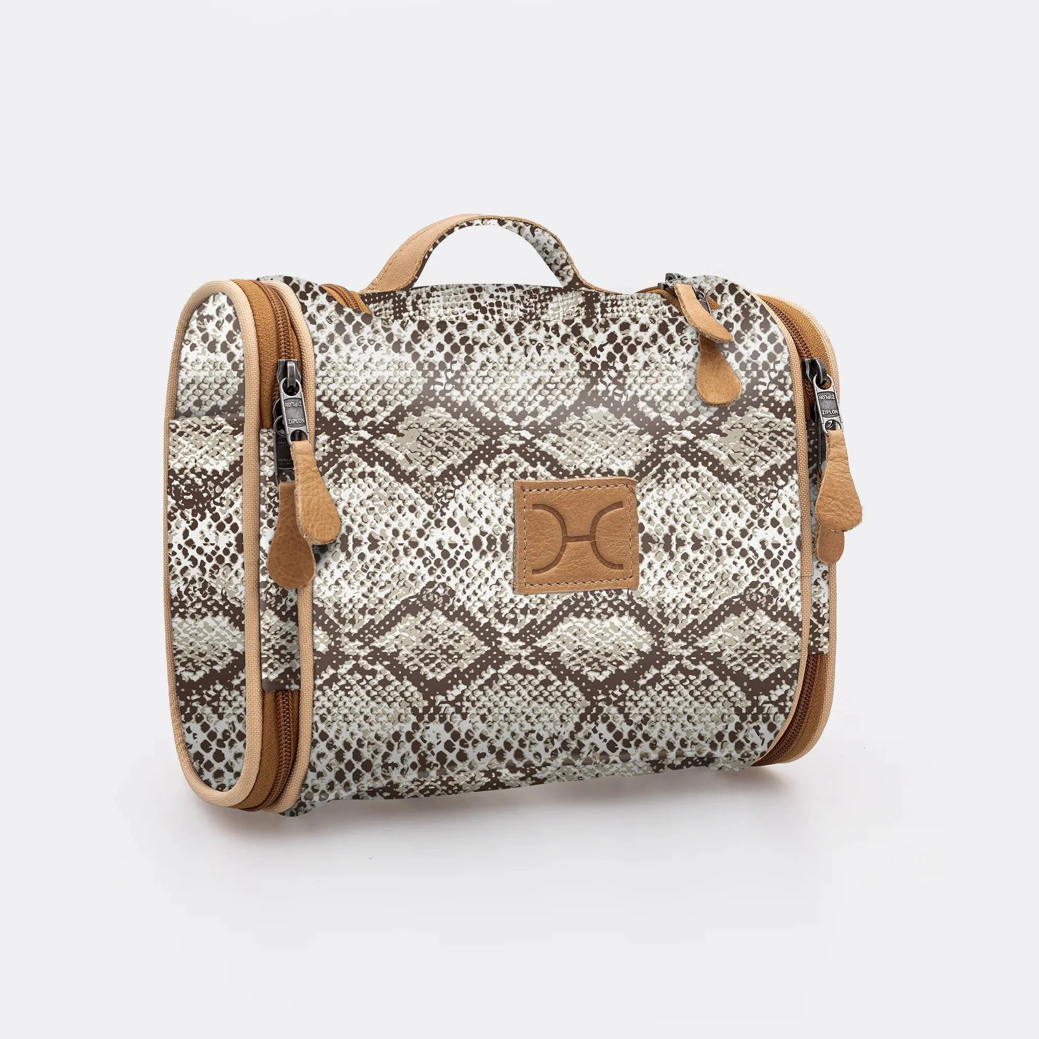 Thandana Laminated Fabric Compact Travel Vanity Bag