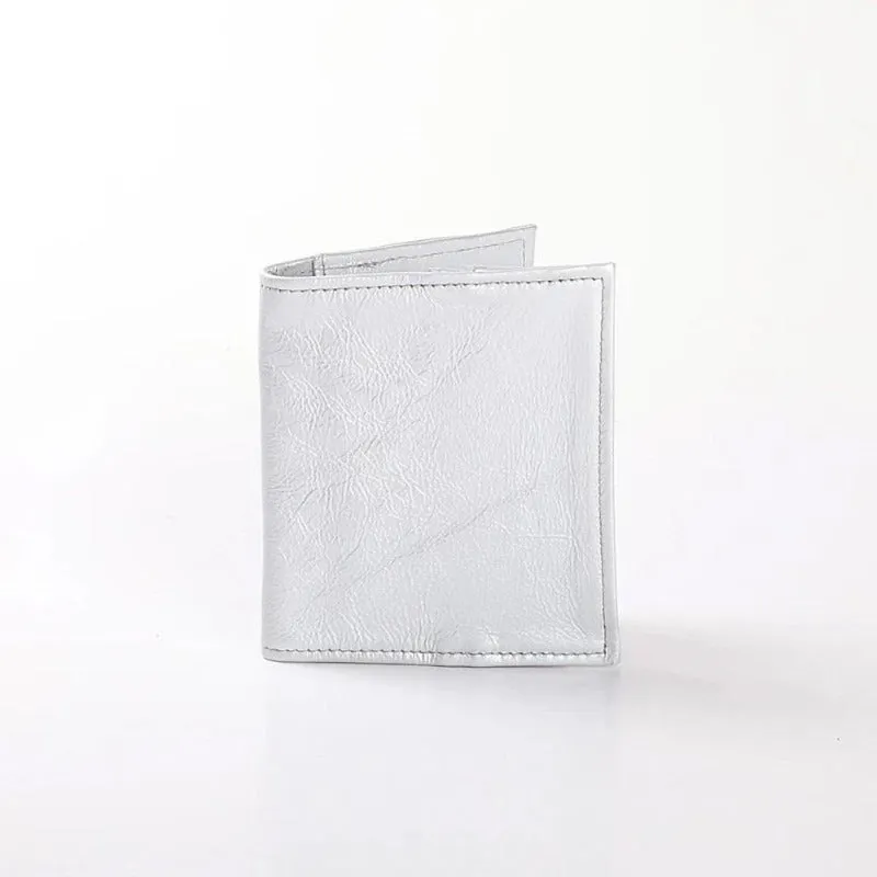 Thandana Metallic Leather Passport Holder