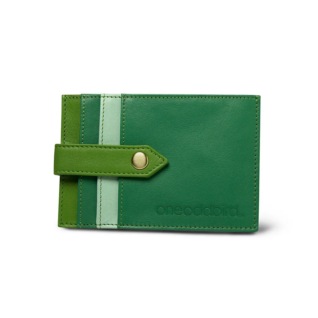 The Finch Green Leather Cardholder