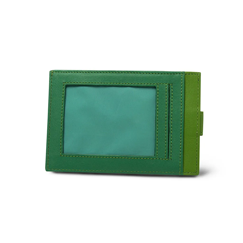 The Finch Green Leather Cardholder