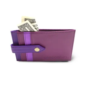 The Finch Purple Leather Cardholder