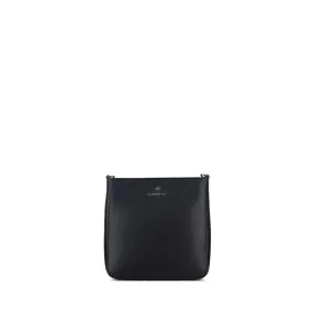 The Natalia - Black Vegan Leather Crossbody Bag