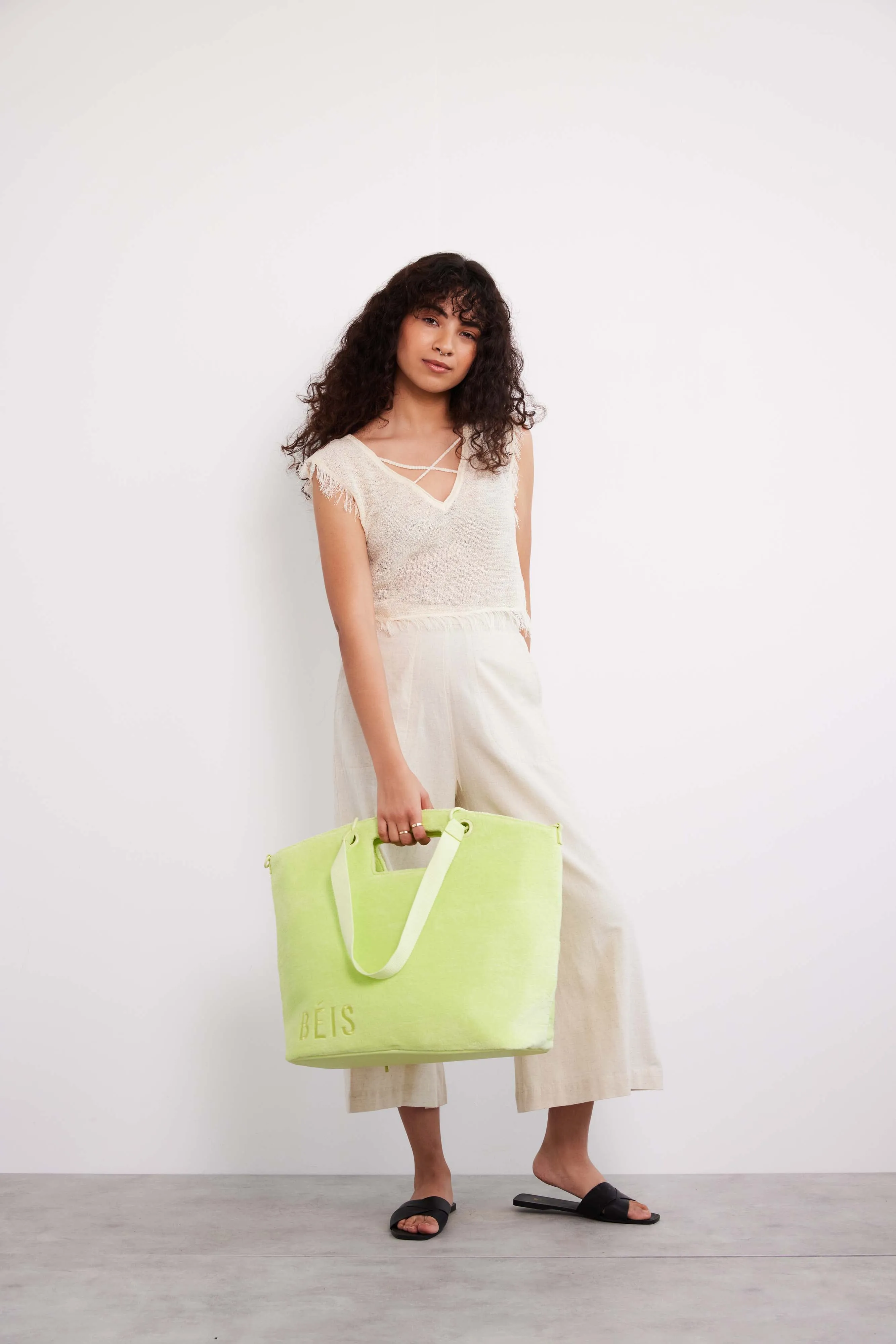 The Terry Tote in Citron