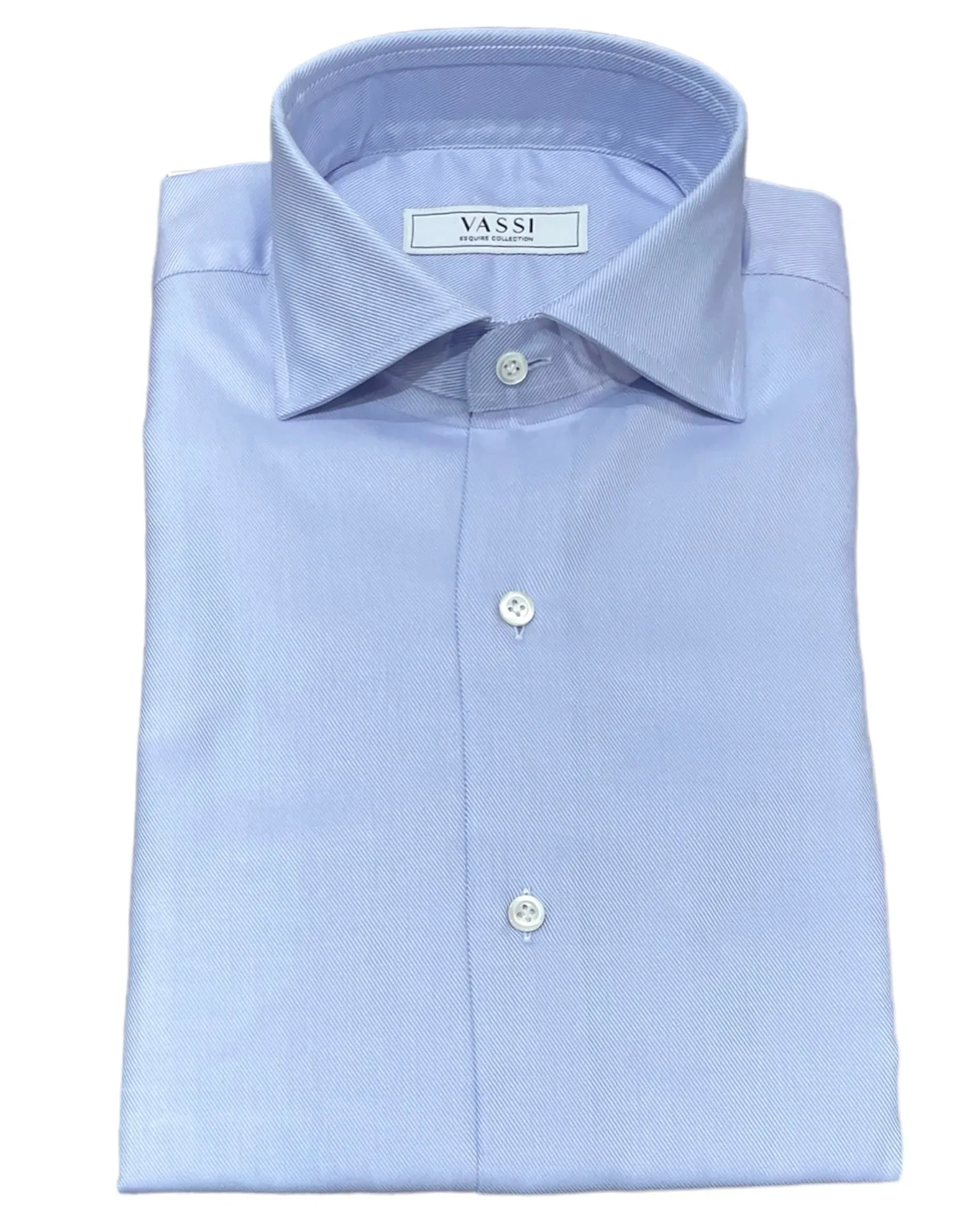 Thomas Mason Journey Twill Shirt - Light Blue