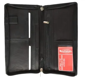 Top Grain Genuine Leather Travel Organizer Wallet Passport Holder 563 CF (C)