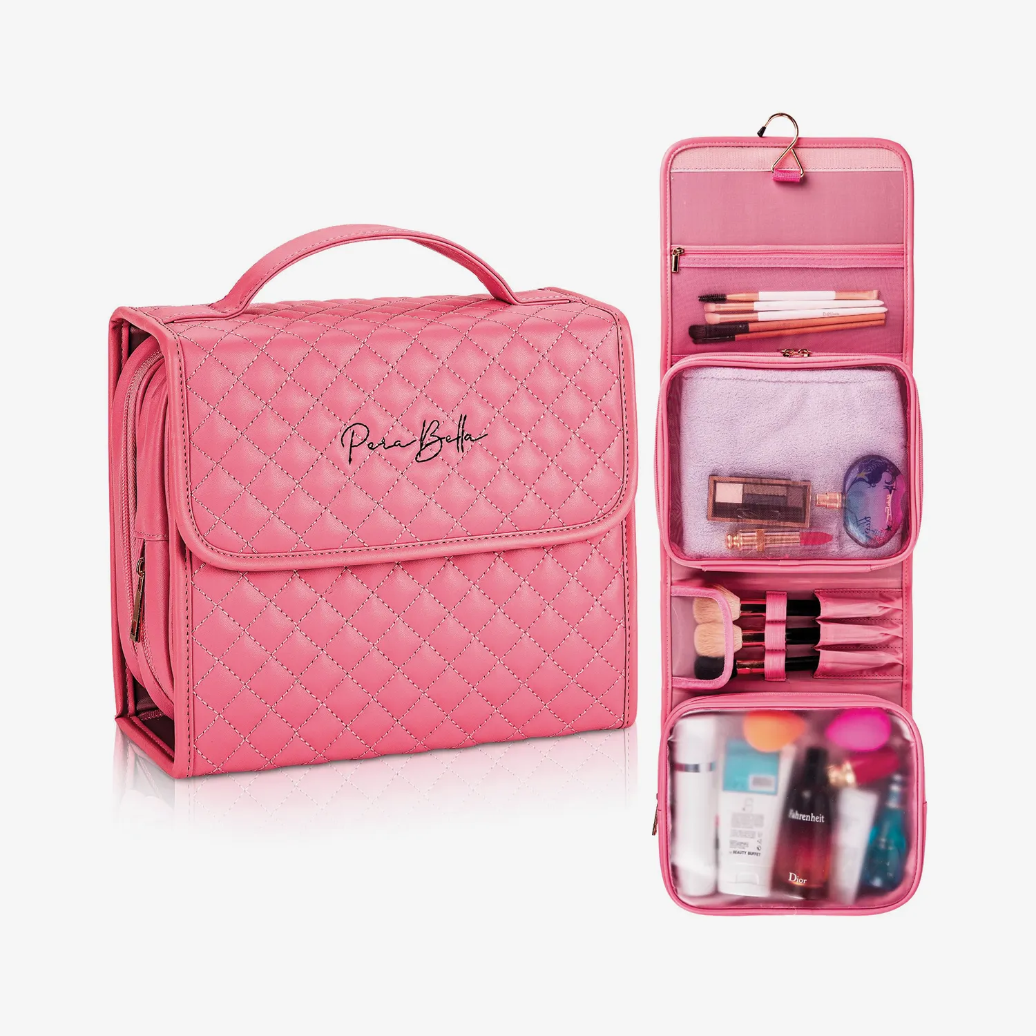 Travel Bags for Women Toiletry and Makeup - Pink