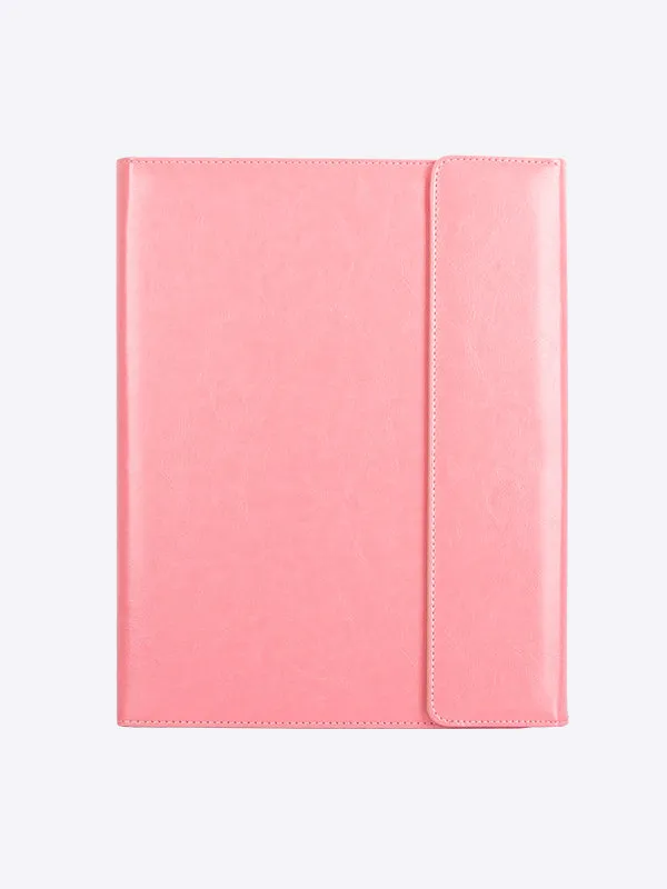 Tri-fold Portfolio Folder A4 folder Pink with a Caculator