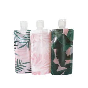 Tropical in Pink Travel Pouch Set of 3