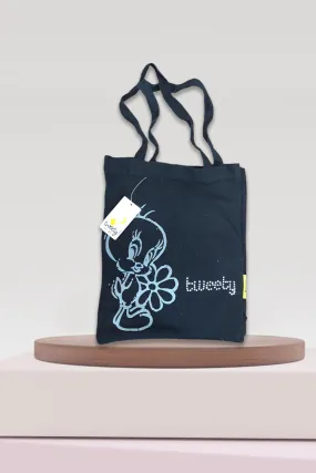 Tweety Black Tote Bag