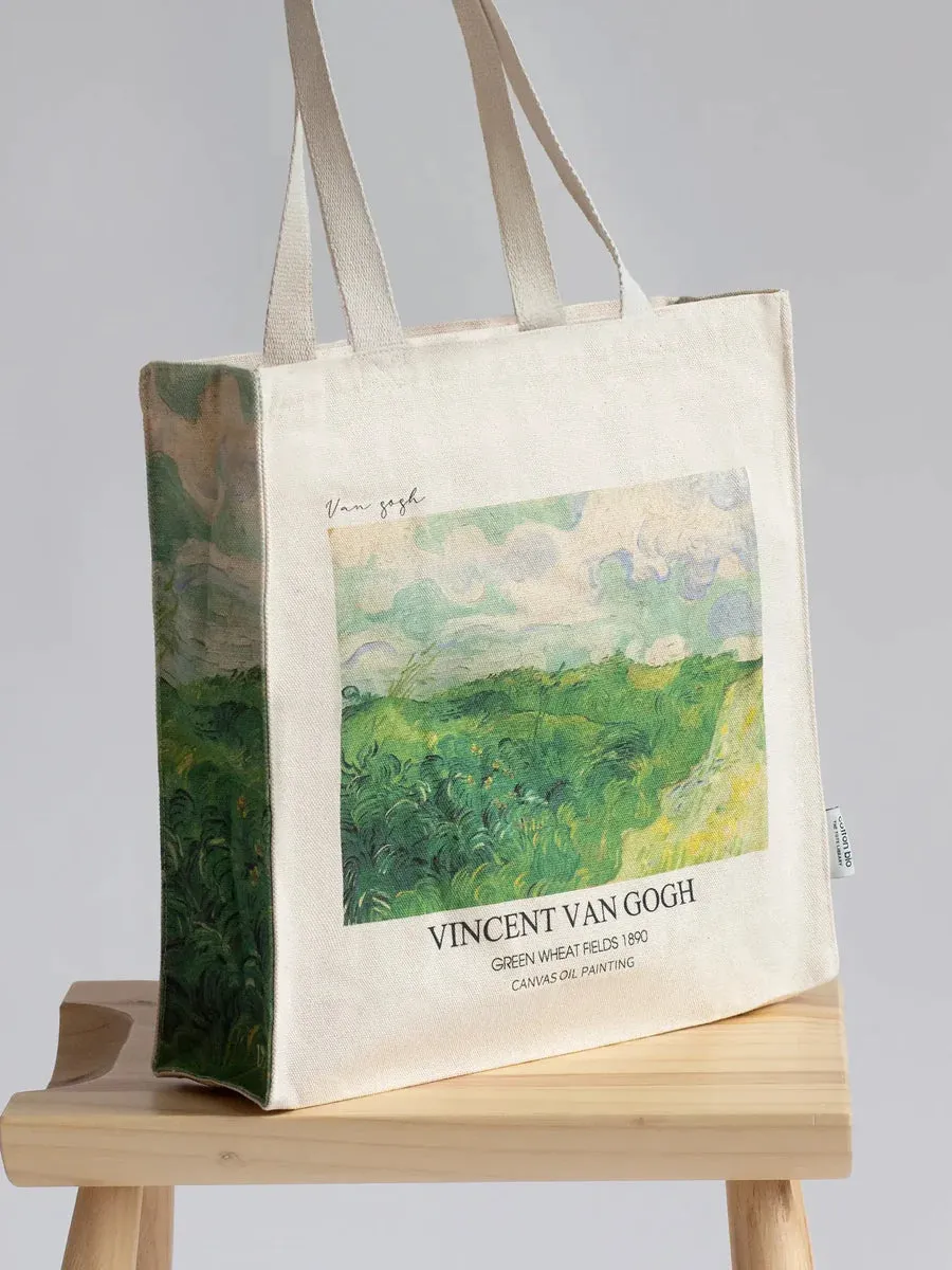 Van Gogh Green Wheat Field - Tote Bag