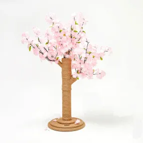 Vetreska Cat Kitten Scratcher Cherry Blossom Tree Climbing Scratching Board Gym