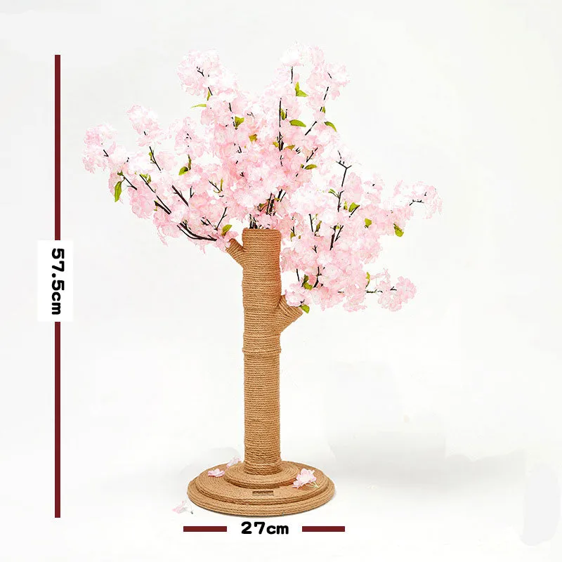 Vetreska Cat Kitten Scratcher Cherry Blossom Tree Climbing Scratching Board Gym