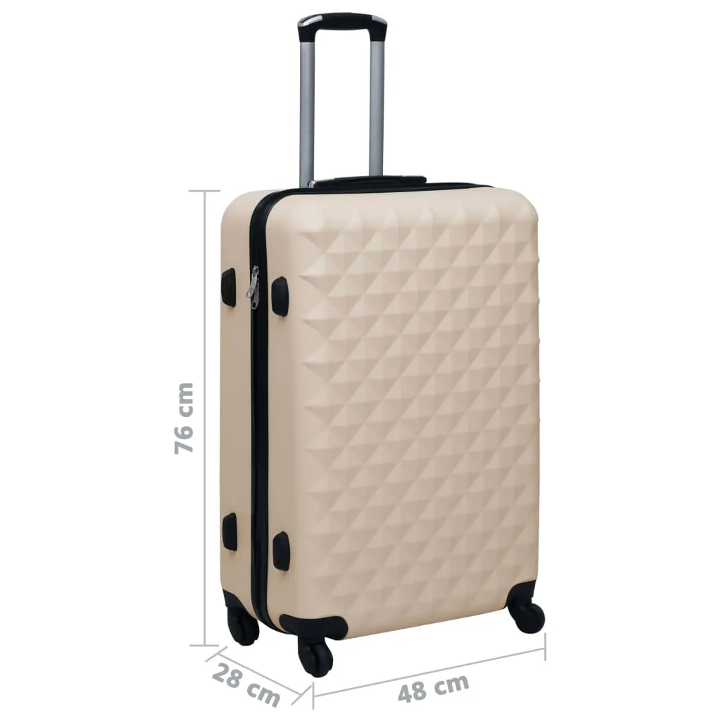 vidaXL Hardcase Trolley Gold ABS