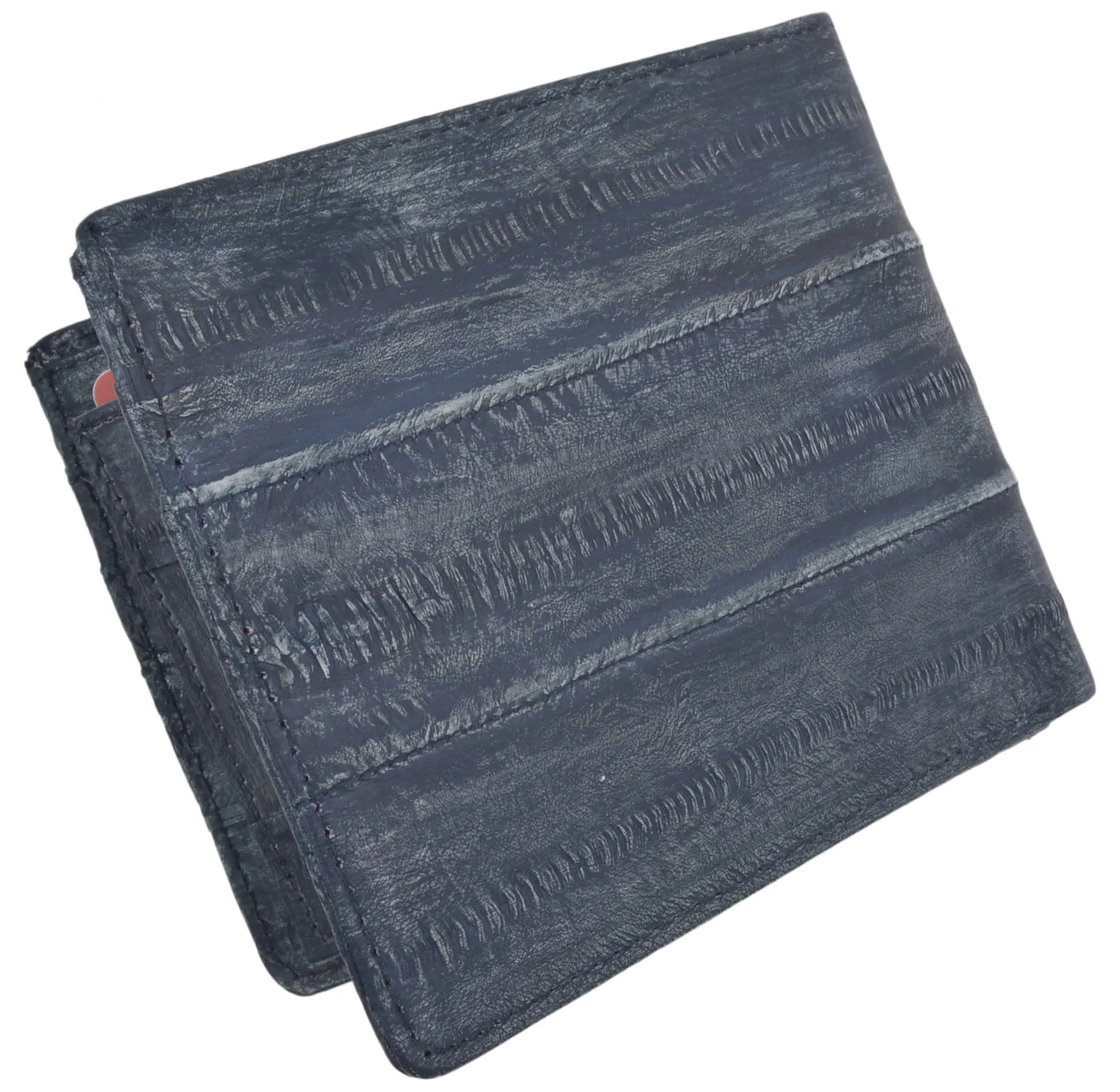 Waterproof Eel Skin Mens Bifold Middle Flap Card ID Wallet EW709