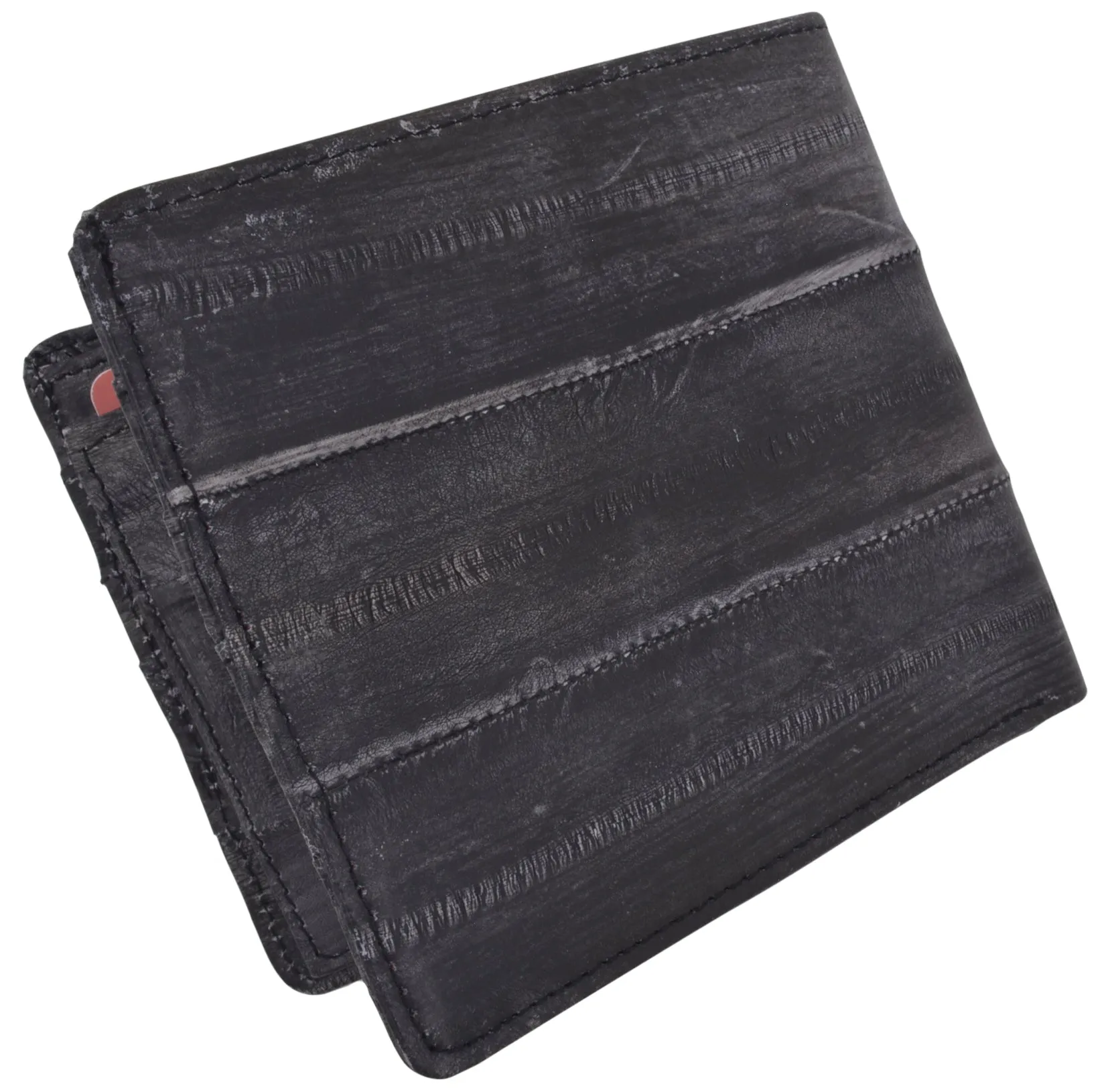 Waterproof Eel Skin Mens Bifold Middle Flap Card ID Wallet EW709