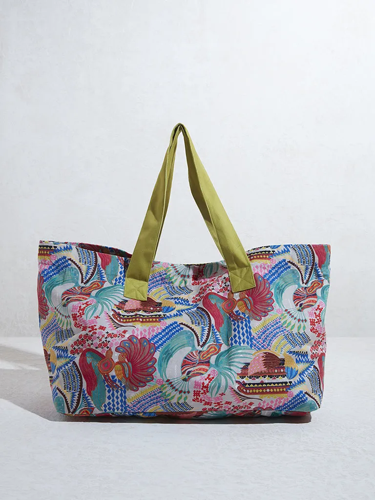 Westside Home Multicolour Printed Tote Bag