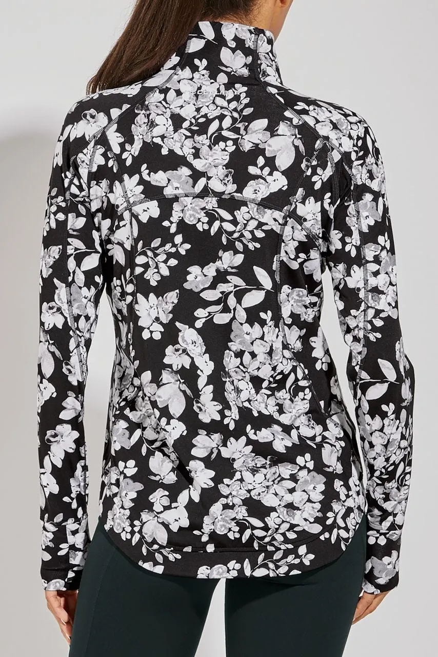 Women's Interval Jacket | Black Dynamic Floral